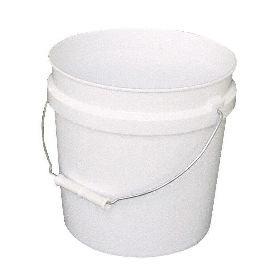 2 Gal. Plastic Pail - White — Leaktite